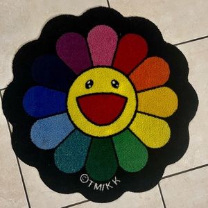 Takashi Murakami Flower Floor Mat Rug